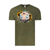 Vintage Olive Hedgehog with Sunflower Vintage Tee - Bettercallsaul