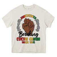 Cream every chain since 1865 juneteenth Heavy Core Tee - MaliasSmallBusiness