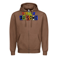 Chestnut Totally au-some Zipper Hoodie - FaDigitalArtStudio