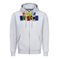 Totally Au-some Zipper Hoodie | Teevron