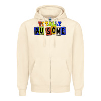 Sandshell Totally au-some Zipper Hoodie - FaDigitalArtStudio