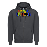 Smoke Totally au-some Zipper Hoodie - FaDigitalArtStudio
