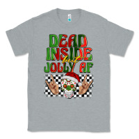 Heather Grey dead inside but jolly af Classic Tee - BarkalooDesign