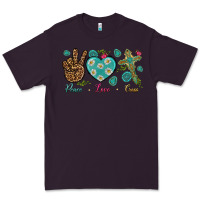 Plum peace love cross Premium Tee - NancyCooperArtShop