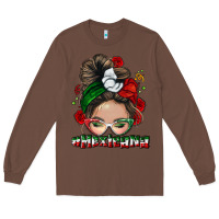 Chestnut Mexicana messy bun Long Sleeve Tee - NancyCooperArtShop