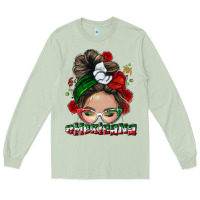 Matcha Mexicana messy bun Long Sleeve Tee - NancyCooperArtShop