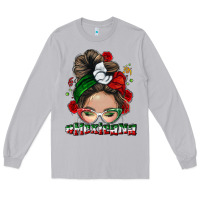 Moon Dust Mexicana messy bun Long Sleeve Tee - NancyCooperArtShop
