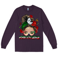 Plum Mexicana messy bun Long Sleeve Tee - NancyCooperArtShop