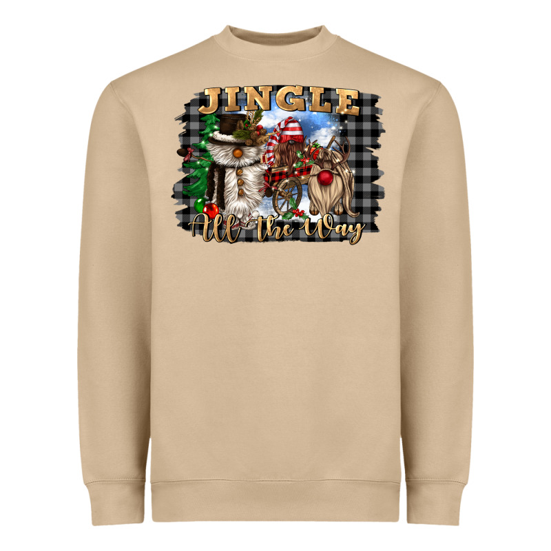 Jingle All The Way Heavyweight Sweatshirt by CowGirlArtShop | Teevron