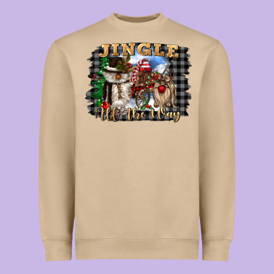 Jingle All The Way Heavyweight Sweatshirt Designed By Cowgirlartshop