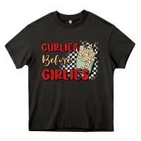 Asphalt curlies before girlies Heavy Core Tee - MaliasSmallBusiness