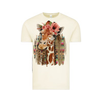 Vintage Arctic Giraffe with Floral Vintage Tee - Bettercallsaul
