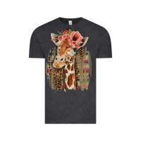 Vintage Black Giraffe with Floral Vintage Tee - Bettercallsaul