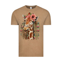 Vintage Coffee Giraffe with Floral Vintage Tee - Bettercallsaul