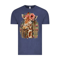 Vintage Denim Giraffe with Floral Vintage Tee - Bettercallsaul