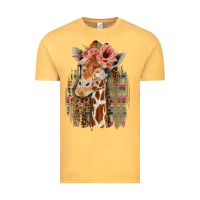 Vintage Mustard Giraffe with Floral Vintage Tee - Bettercallsaul