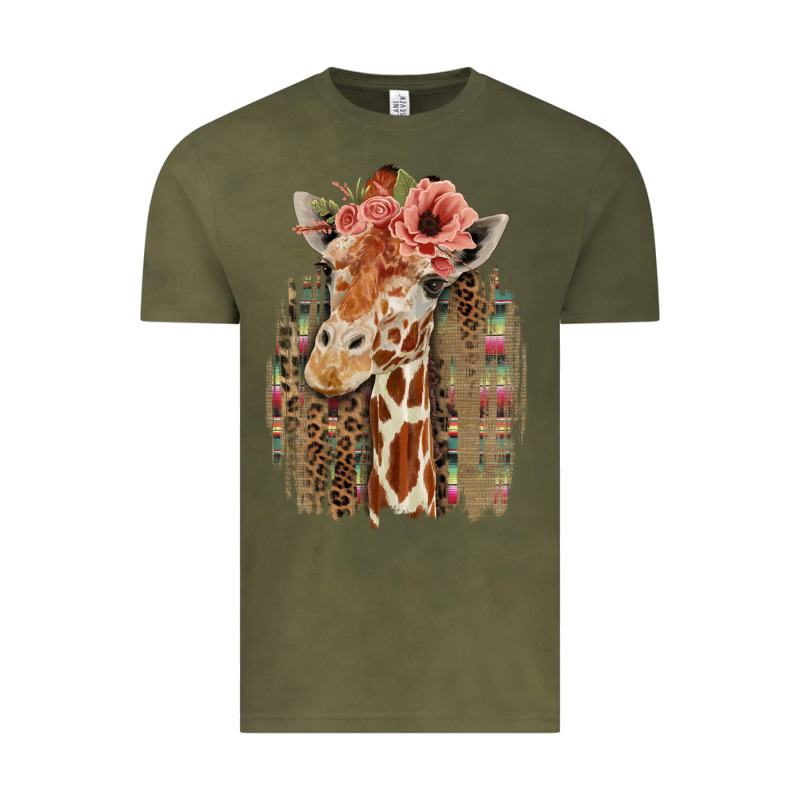 Giraffe With Floral Vintage Tee by Bettercallsaul | Teevron