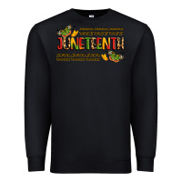 Black colorful juneteenth celebration art Premium Sweatshirt - LillyAllenDesigns
