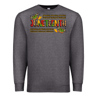 Charcoal Heather colorful juneteenth celebration art Premium Sweatshirt - LillyAllenDesigns