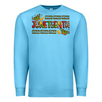 Ocean Blue colorful juneteenth celebration art Premium Sweatshirt - LillyAllenDesigns
