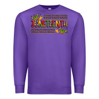 Purple colorful juneteenth celebration art Premium Sweatshirt - LillyAllenDesigns