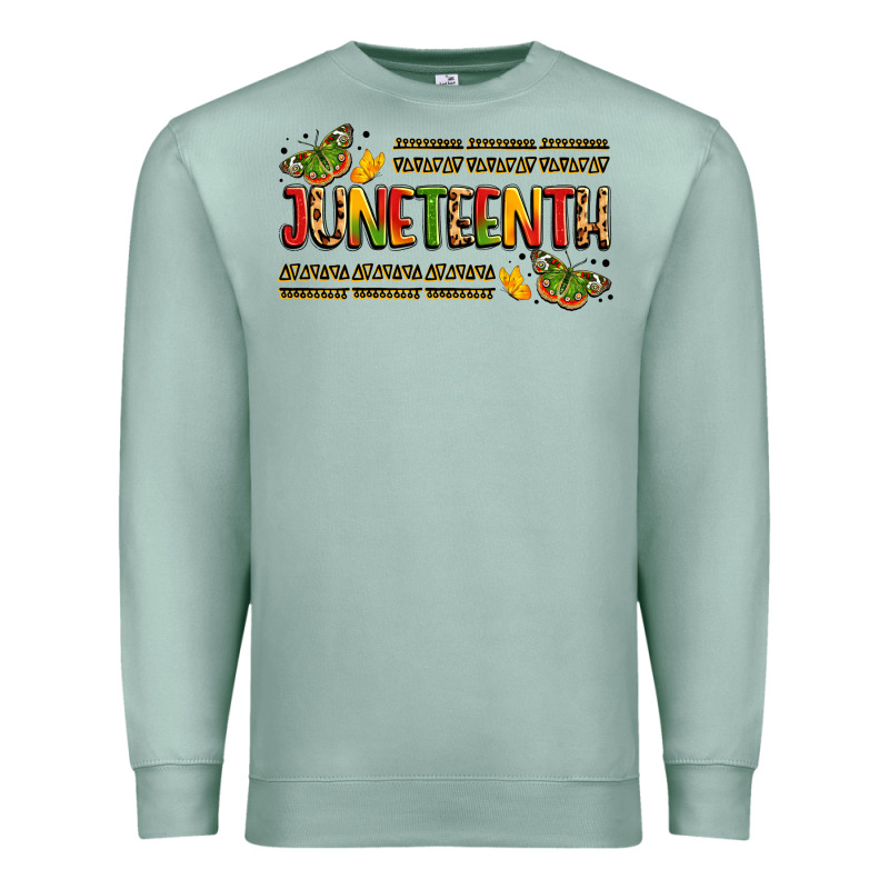 Colorful Juneteenth Celebration Art Premium Sweatshirt by LillyAllenDesigns | Teevron