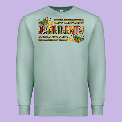 Colorful Juneteenth Celebration Art Premium Sweatshirt Designed By Lillyallendesigns