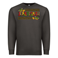Smoke colorful juneteenth celebration art Premium Sweatshirt - LillyAllenDesigns