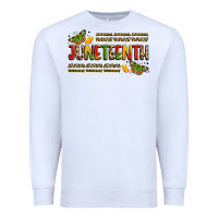 White colorful juneteenth celebration art Premium Sweatshirt - LillyAllenDesigns