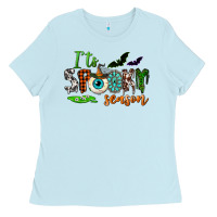 Baby Blue it's spooky season Ladies Tee - NancyCooperArtShop