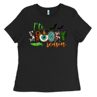 Black it's spooky season Ladies Tee - NancyCooperArtShop