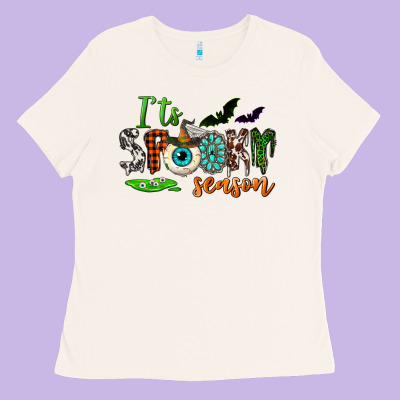 It's Spooky Season Ladies Tee Designed By Nancycooperartshop
