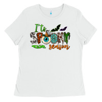 White it's spooky season Ladies Tee - NancyCooperArtShop