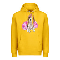 Lemon Balerina beagle with tutu Premium Hoodie - RanaPortraitStore