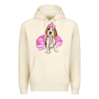 Sandshell Balerina beagle with tutu Premium Hoodie - RanaPortraitStore