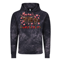 Cloud Black mama's sweetheart highland cow and calf Vintage Hoodie - RanaPortraitStore