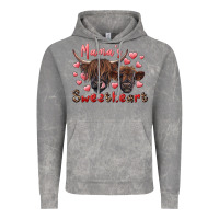 Cloud Rock mama's sweetheart highland cow and calf Vintage Hoodie - RanaPortraitStore
