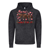 Vintage Black mama's sweetheart highland cow and calf Vintage Hoodie - RanaPortraitStore