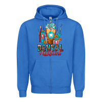 True Royal Dental Assistant Dentist Frappe Zipper Hoodie - FaDigitalArtStudio