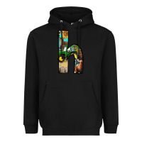Black farm life alphabet lowercase letters h Heavyweight Hoodie - BundleAndBundleShop