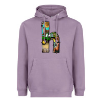 Lavender farm life alphabet lowercase letters h Heavyweight Hoodie - BundleAndBundleShop