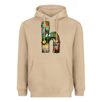 Mushroom farm life alphabet lowercase letters h Heavyweight Hoodie - BundleAndBundleShop