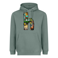 Sage farm life alphabet lowercase letters h Heavyweight Hoodie - BundleAndBundleShop
