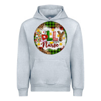 Heather Grey Christmas Jolly Nurse Urban Hoodie - Artiststas