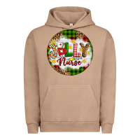 Pigment Burro Christmas Jolly Nurse Urban Hoodie - Artiststas