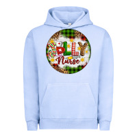 Pigment Grape Ice Christmas Jolly Nurse Urban Hoodie - Artiststas