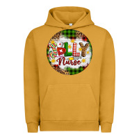 Pigment Peanut Butter Christmas Jolly Nurse Urban Hoodie - Artiststas