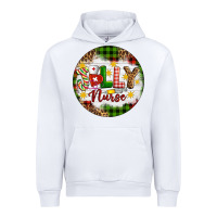 White Christmas Jolly Nurse Urban Hoodie - Artiststas