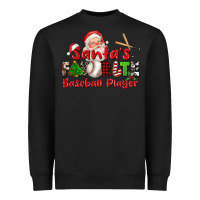 Black santas favorite baseball player Heavyweight Sweatshirt - CowGirlArtShop