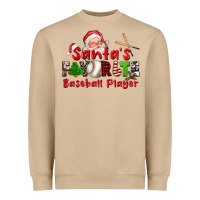 Mushroom santas favorite baseball player Heavyweight Sweatshirt - CowGirlArtShop